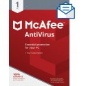 McAfee AntiVirus 1 User, 1 Year